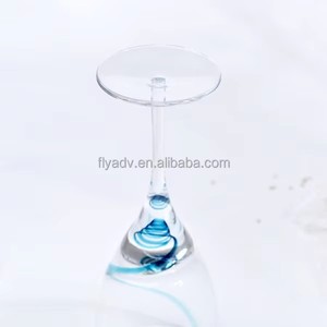 Calice da Vino Rosso per Dessert <span class=keywords><strong>con</strong></span> Stelo Lungo e Banda Blu a Spirale, Idoneo per Lavastoviglie, Ideale per Matrimoni - Vendita all'Ingrosso - Product Image 6