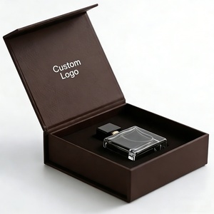 Luxury Custom Logo Black <b>Magnetic</b> <b>Box</b> With Handle Black Rigid <b>Gift</b> <b>Box</b> with Golden Logo for Perfume Cosmetic Packaging - Product Image 3