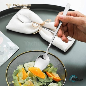 Stainless Steel Spoon Fork Combo Set 4-Pack Dual-Use Utensils for Noodles Salad Dessert Outdoor Dining - Product Image 4