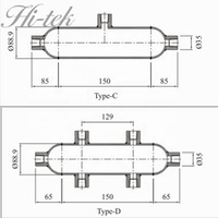 Pot à condensats en acier inoxydable 304/316 poli, haute pression (jusqu'à 2500 Psi), avec bouchon à tête hexagonale et valve de purge OEM