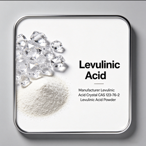 Poudre cristalline d'<span class=keywords><strong>acide</strong></span> levulique Chemfine C5H8O3 CAS 123-76-2 Pureté 99% 25kg/bouteille pour usage chimique - Product Image 4