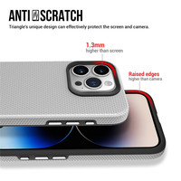Détachable 2 en 1 TPU PC Couverture Arrière Triangle Motif Mobile Téléphone Cas Pour iPhone 15 14 13 12 Pro Max