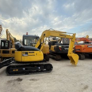 Estándar superior usado Komatsu PC78US excavadora 7 T peso operativo 48.5KW potencia 0,34 M cubo Motor caja de cambios del motor cojinete de la bomba - Product Image 2