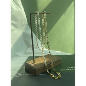 Collier ajustable en perles d'eau douce naturelles, patchwork, chaîne asymétrique, collier ras du cou, chaînes fines - Product Image 3