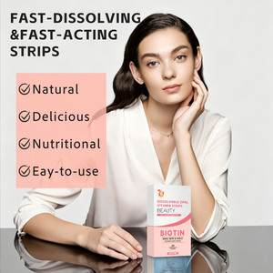 Bandelettes buccales de biotine de qualité industrielle : Améliore l'élasticité de la peau et favorise la croissance rapide des cheveux – Compléments buccaux à dissolution rapide pour le soutien beauté - Product Image 4