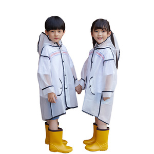 Impermeabile per Bambini in EVA, <span class=keywords><strong>Poncho</strong></span> Antipioggia Portatile e Riutilizzabile con Cappuccio, Attrezzatura Impermeabile per Bambini e Bambine - Product Image 6