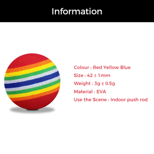 Pelota de golf de esponja de color personalizada para práctica al aire libre, pelotas de golf de espuma EVA arcoíris