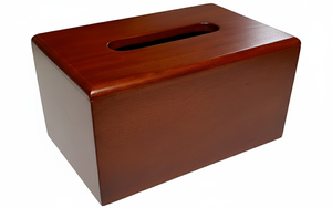 Porte-mouchoirs en bois rectangulaire classique de grande taille, design durable pour organiser les serviettes, prêt à l'emploi - Product Image 4