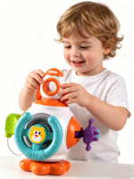 Centre d'activités Montessori 6-en-1 pour bébés et tout-petits : Jouet éducatif interactif pour développer la motricité fine – Cadeau idéal