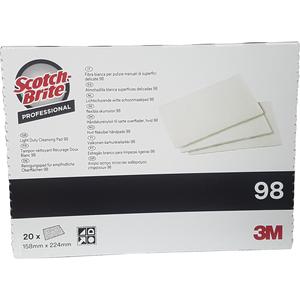 Pad per Pulizia Professionale Scotch-Brite 98, 158mm x 224mm, per Superfici Delicate - Product Image 2