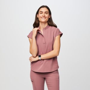 Médicos Scrubs Médico Doctor Hospital <span class=keywords><strong>Spa</strong></span> <span class=keywords><strong>Belleza</strong></span> Enfermería Uniforme Stretch Oversized Scrub Top - Product Image 1