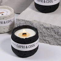 Bougie parfumée à la cire de soja, écologique, non toxique, longue durée, combustion propre, faite à la main, moderne, décorative, pour les fêtes, biologique