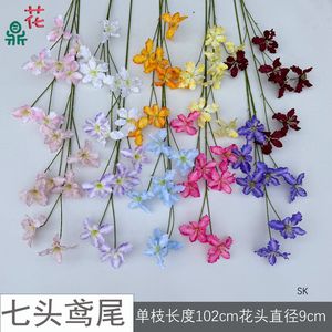 Fleurs d'iris artificielles Hua Ding, branche unique, décoration de mariage réaliste - Product Image 5