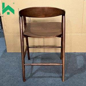 Tabourets <span class=keywords><strong>de</strong></span> <span class=keywords><strong>bar</strong></span> en bois massif modernes, écologiques, durables et légers, couleur noyer, vente en gros à prix réduit - Product Image 5