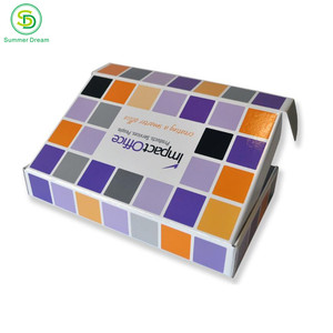 Tùy chỉnh thực hiện mạnh mẽ sóng đen Kraft carton gấp boite AUX lettres dập nổi điện thoại di động bao bì vận chuyển hộp vớ - Product Image 4