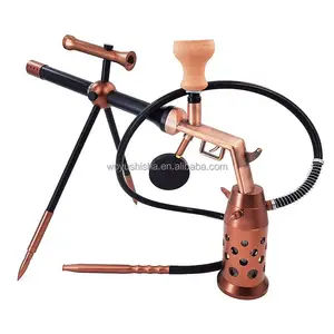 Model Baru Hookah Shisha Gun Narguile Akrilik RGB LED Hookah