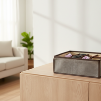 Boîte de rangement multifonctionnelle moderne à tiroirs en tissu à un seul niveau pour sous-vêtements, chaussettes et vêtements intimes, idéale pour la garde-robe domestique