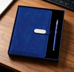 New Promotional <b>A5</b> Journal <b>Notebook</b> With Pen for Gift Custom Logo Business <b>Notebook</b> Diary and Pen Gift Set - Product Image 1