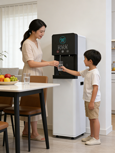 Purificateur d'eau par osmose inverse OEM avec distributeur direct pour usage domestique, en plastique, raccordement direct au robinet, triple température - Product Image 1