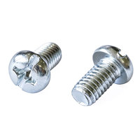 Vis de machine à tête cylindrique fendue M4 M5 M6 zinguée sur mesure OEM/ODM pour composants électroniques