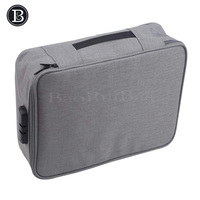 Boîte de rangement de documents antichoc, sac de rangement de documents à plusieurs couches, boîte de finition avec serrure pour certificat de grand nombre