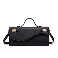 Portefeuille long en cuir de première génération, motif grain de palme, mini pochette, vente en gros d'usine, nouvelle collection