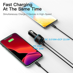 Cargador de Coche USB C PD 20W QC 3.0, Carga Rápida Tipo-C PD para iPhone, Xiaomi, Huawei, Samsung - Product Image 4