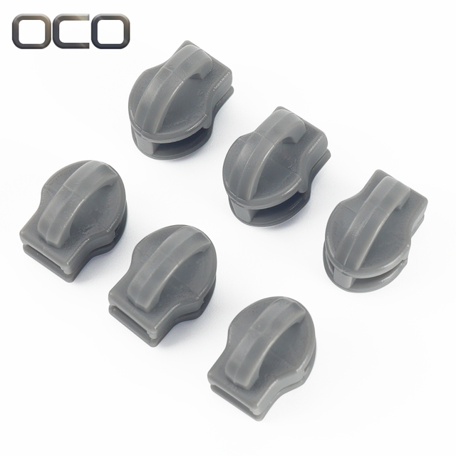 Factory Custom Zipper Puller 4# Plastic Slider for Garment Zipper Sliders