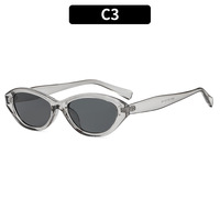 Lunettes de soleil ovales tendance 2026 pour femmes, style vintage rétro œil de chat, années 90 Y2K, avec logo personnalisé, faible MOQ