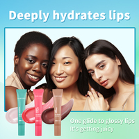 Baume à lèvres repulpant végétalien à l'acide hyaluronique et aux peptides, hydratation longue durée, brillant et non teinté, marque privée