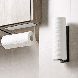 Portarrollos de Cocina de Pared, Soporte para Toallas de Papel de Baño, Organizador de Papel para Cocina, Soporte para Rollo de Plástico Adhesivo - Product Image 3