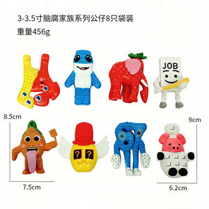 ตุ๊กตาทำมือจากวัสดุพีวีซีรูปสัตว์ประหลาดสีแดง รูปทรงช้างพิกเซล ของเล่นเสริมสร้างจินตนาการ ขนาด 0-10 ซม. สำหรับตกแต่งบ้าน - Product Image 4