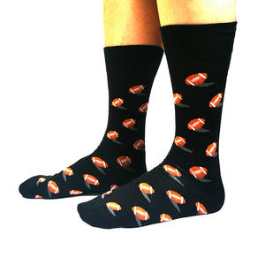 Chaussettes habillées amusantes à motifs pour hommes en coton peigné – Meias fantaisie au design original – Chaussettes cadeaux en coton pour hommes - Product Image 6