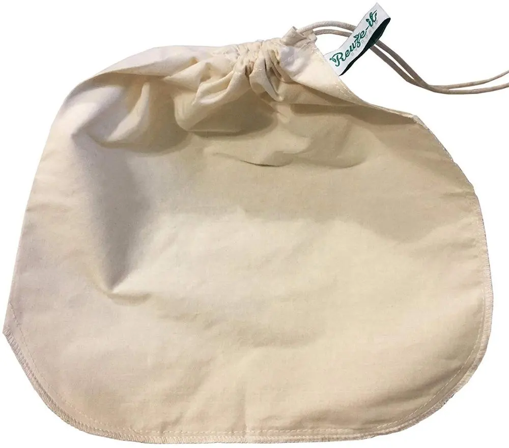 Nut Milk Bag-Perfeito Amêndoa Leite Maker-Reutilizável Eco-friendly Food Strainer Premium Algodão Orgânico Drawstring Bag Punch
