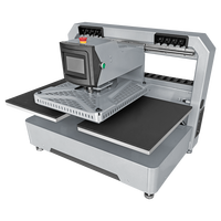 Mesin Press Panas Otomatis Elektrik Flatbed Baru 40X50 cm untuk Pencetakan Garmen Profesional dan Transfer Panas Kaos