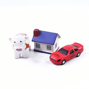 Hot Selling PU Foam Anti Stress House Shaped Reliever Custom Logo Promotional Gifts Relieve Stress <b>Ball</b> - Product Image 3