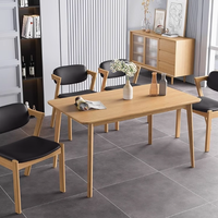 Chaise de salle à manger en bois massif de style nordique, dossier en Z simple et moderne pour hôtel et restaurant
