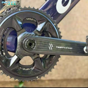 Pédalier en fibre de carbone SeeMore, axe en titane 24 mm, 165 mm, 335 g, ultra-léger, pour vélo de route, interface <span class=keywords><strong>EASTON</strong></span> - Product Image 3
