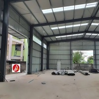 Kits de structures en acier préfabriqués modernes de haute qualité pour ateliers, hangars, hangars de stockage, entrepôts avec garantie de plus de 5 ans