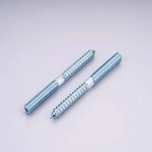 Trung Quốc bán buôn móc áo bu lông M5 M6 M8 M10 đôi Đầu Gỗ vít chủ đề thép carbon kẽm mạ chủ đề Bolt - Product Image 6