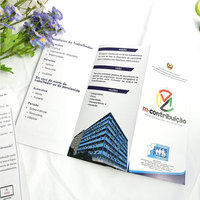 Dépliants imprimés personnalisés brochures pliables manuels d'instructions dépliants publicitaires menus à emporter affiches impression