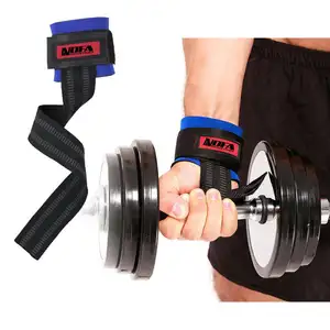 单杠2PC插槽健身房运动腕带健身哑铃训练腕带支撑带手动力带包裹