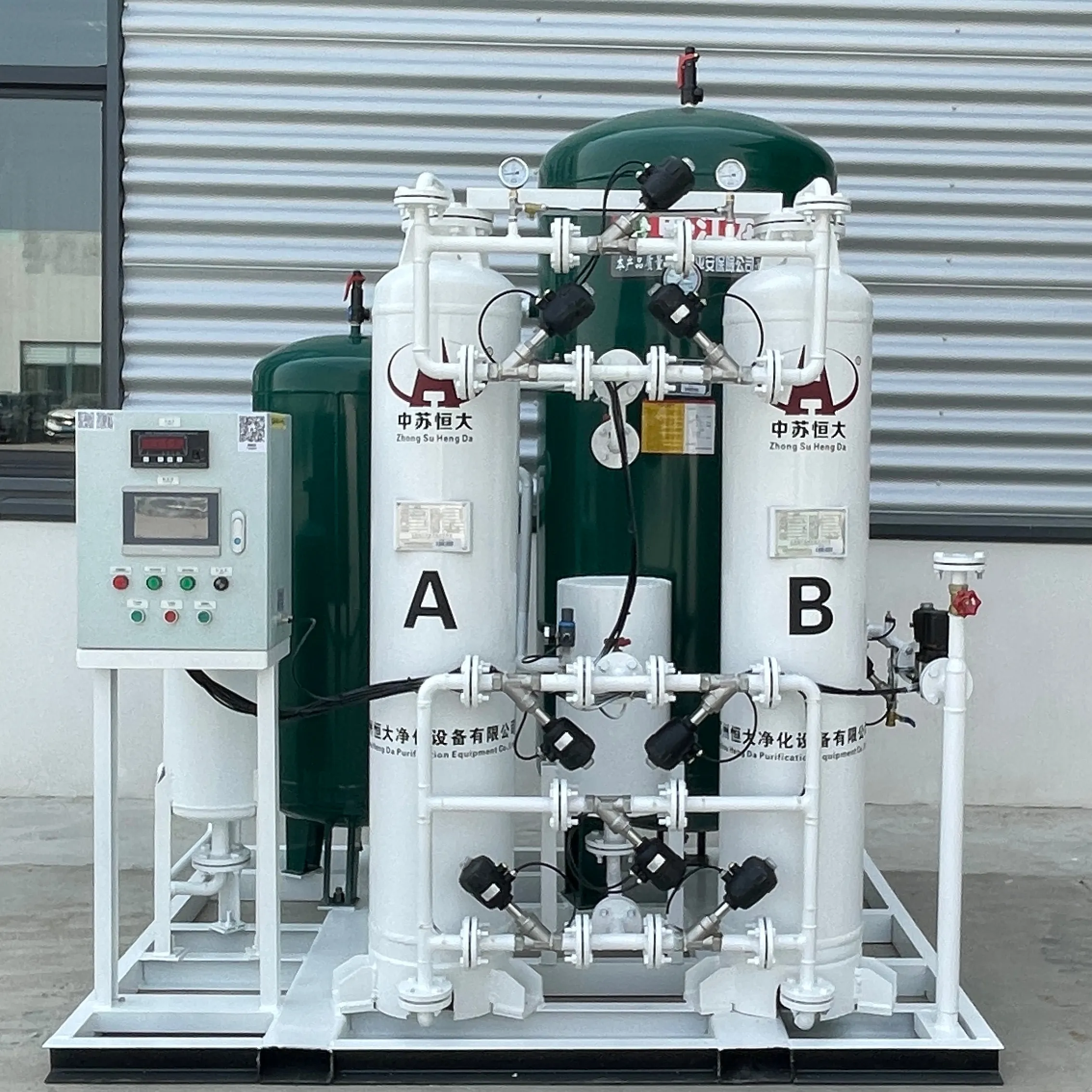 Equipo de generación de gas PSA de 15 metros cúbicos Equipo médico para planta generadora de oxígeno de alta pureza