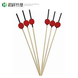 Eleganti Spiedini Decorativi in Bambù da 4,7 Pollici <span class=keywords><strong>con</strong></span> Foglie Verdi di Palma per Chic Cocktail Party all'Aperto - Product Image 2