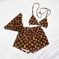 Custom Logo Gratis Verzending Luxe Designer Badmode Merken Bikini Sets Badpakken Strand Zwembad Badpak Voor Vrouwen