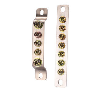 Bornes de busbar neutre et de terre TCL 5-7-7-10 trous en cuivre avec fil de terre neutre 0 - Product Image 2