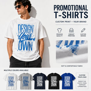 T-shirts promotionnels, impression personnalisée, tee-shirts en coton vierges, marque privée, promotion de la marque, vêtements pour événements, fabricant - Product Image 1