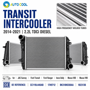 AutoCool Turbo Intercooler Charge Air Cooler for Transit Custom Tourneo 2.2L/2.4L Diesel OEM Replacement 1 Year Warranty - Product Image 1