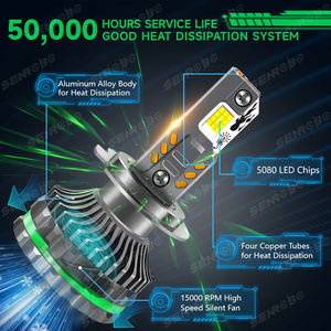 SENROBO K28 dernière conception LED lumières 300W haute puissance Canbus H1 H11 H4 9005 9006 9012 universel H7 Auto phares de rechange - Product Image 3
