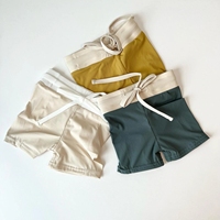 Maillot de bain côtelé pour bébé, haut Tube, court, à volants, pour filles, nouvelle collection été